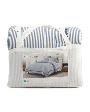 Cotton Gauze Stripe Comforter Set With Ric Rac Border | Bed & Bath | Marshalls | Marshalls