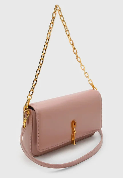 Bolsa Feminina Santa Lolla Alça Corrente Rosa | Dafiti (BR)