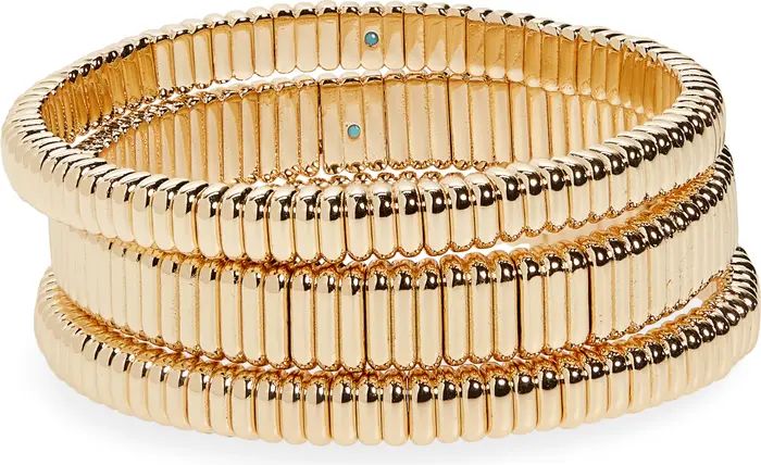 ROXANNE ASSOULIN Set of 3 Luxe Goldtone Bracelets | Nordstrom | Nordstrom