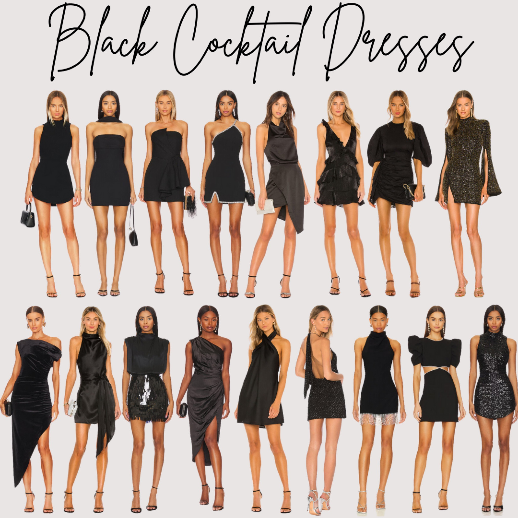 Loving these black cocktail dresses 🖤🖤🥂

#LTKStyleTip #LTKSeasonal #LTKHoliday