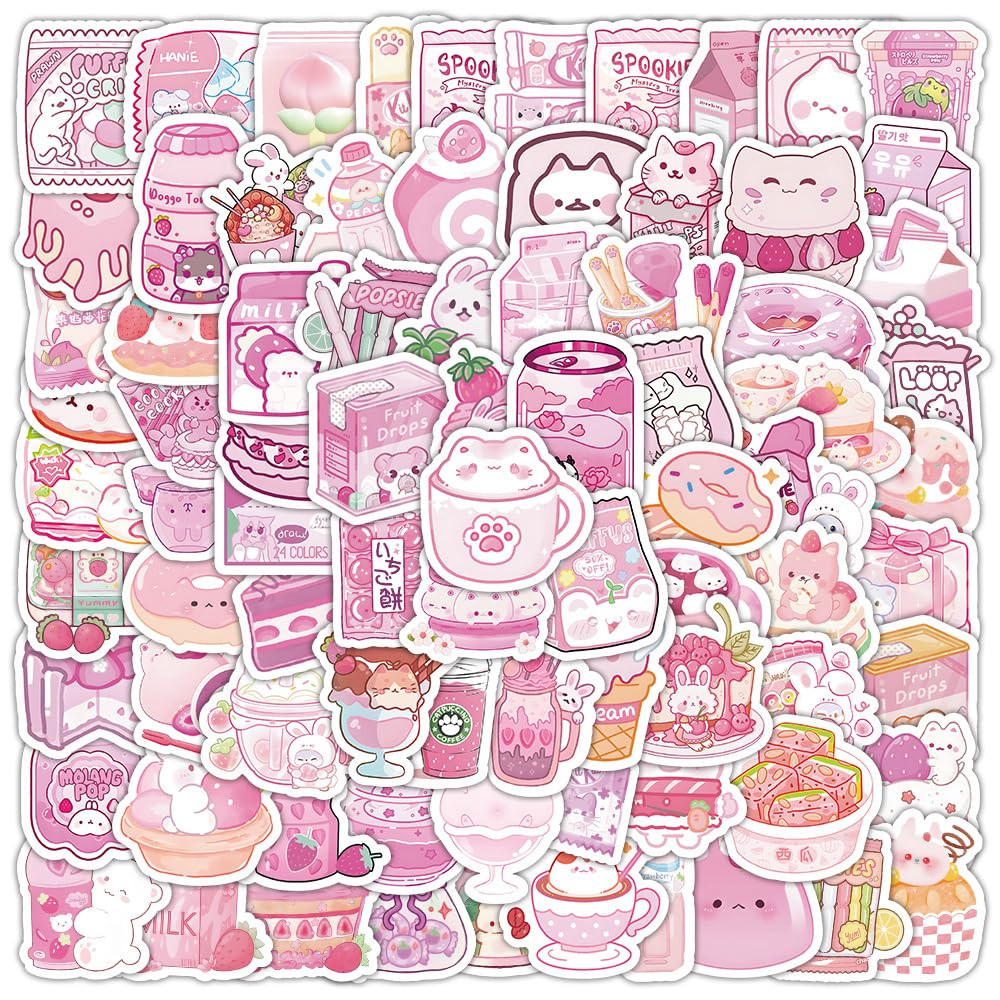 100pcs Cute Small Stickers Set Kawaii,Cardstock Stickers Decorative Masking Stickers Planner Stic... | Amazon (US)