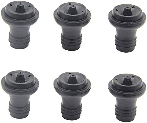 Wine Saver Vacuum Stoppers - Set of 6 Rubber Stoppers for Wine Preservation | Amazon (US)