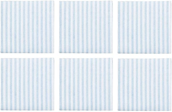 Vietri Papersoft Napkins Capri Light Blue Cocktail Napkins Pack of 20, Set of 6, Spunlace | Amazon (US)