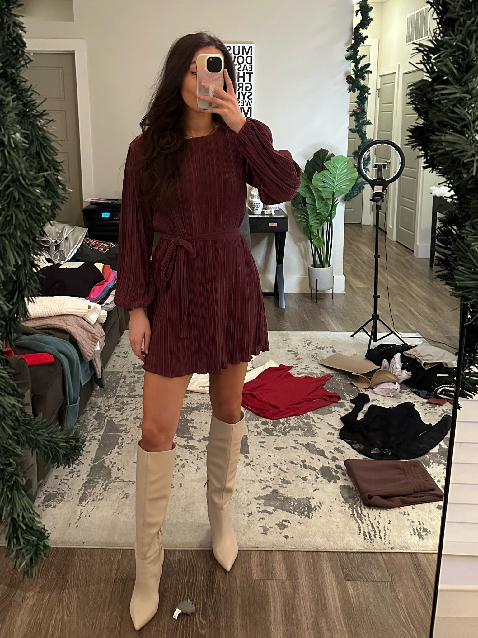 Abercrombie dress size S Regular 
Marc Fischer boots

Church look
Night out look
Abercrombie find 
Tall boots 

#LTKparties #LTKSeasonal #LTKshoecrush