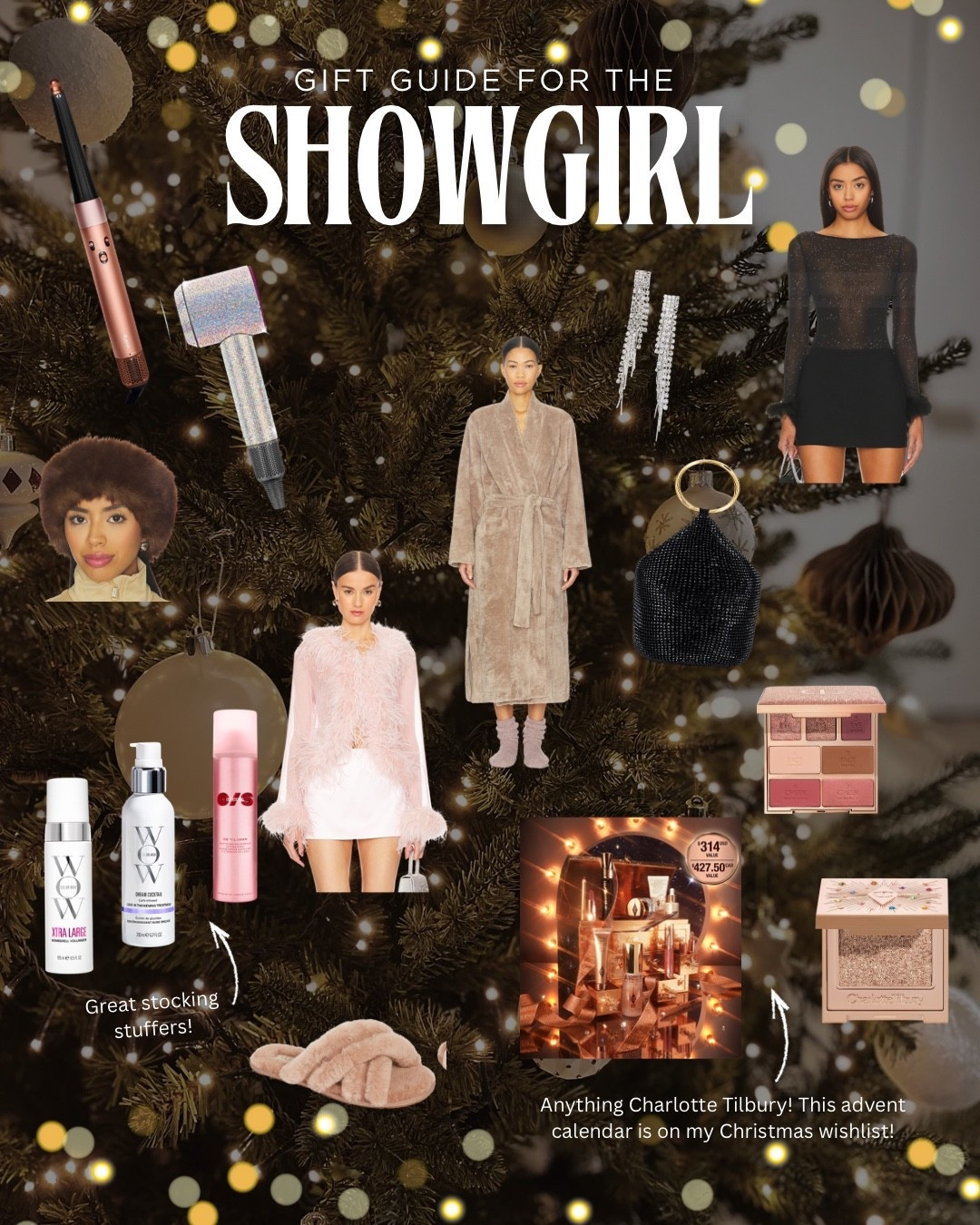 Showgirls are 75% glitter, 25% cozy! Shop some of my gift picks for the showgirl in your life! (Most of these items are on my personal wishlist this Christmas!) #giftguide #wishlist #showgirl #feather #sparkle #charlottetilbury #revolve #nordstrom #stockingstuffers 

#LTKGiftGuide #LTKHoliday #LTKBeauty