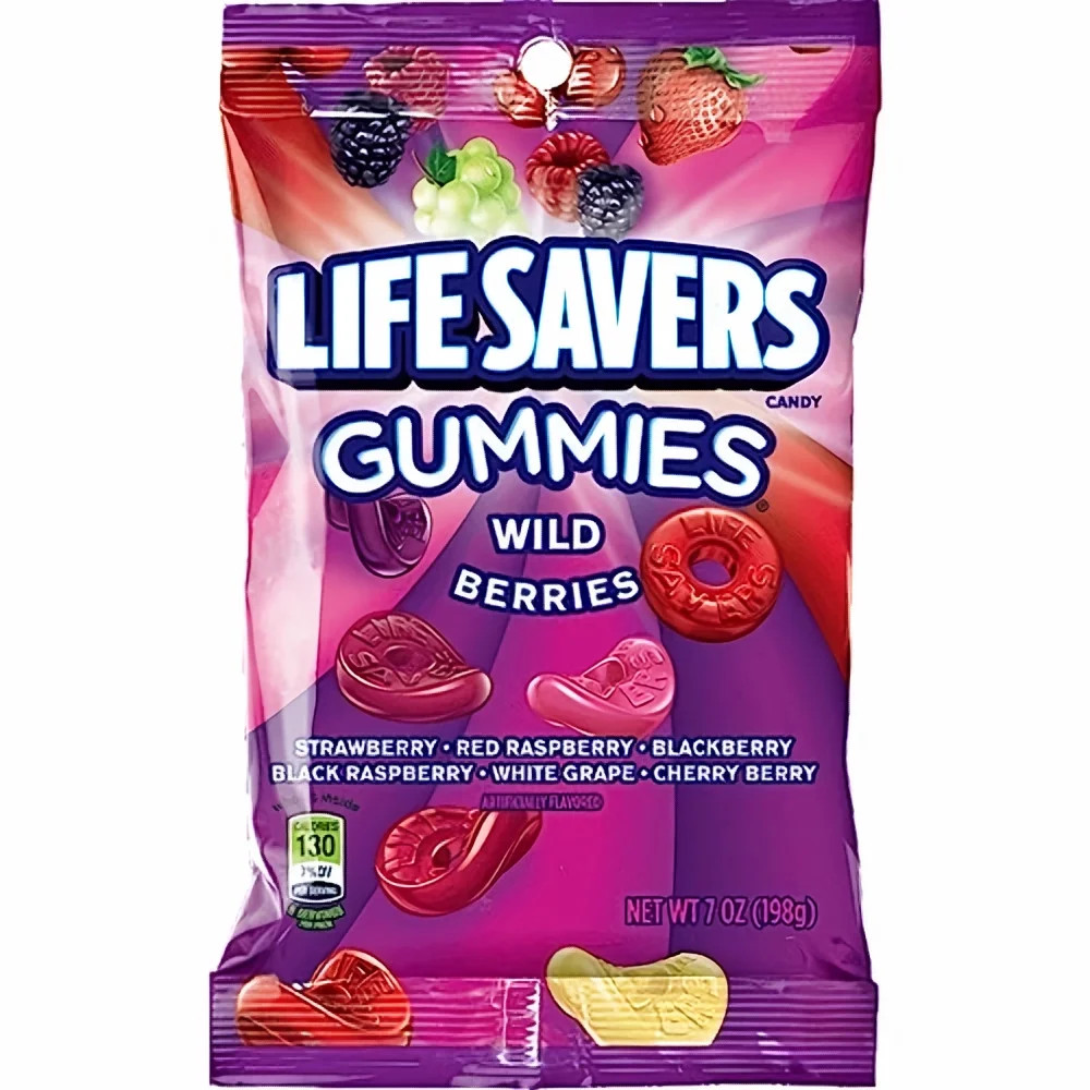 Life Savers Wild Berries Gummy Candy - 7 oz Bag | Walmart (US)