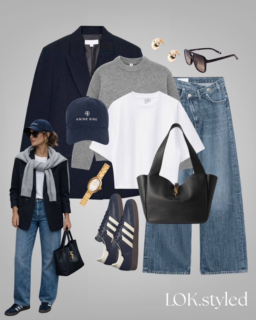 Casual, cross waist jeans, Zara, blazer, navy blazer, adidas, white tee, white t shirt

#LTKuk #LTKFashionMonth #LTKmidsize