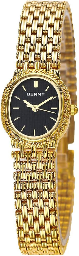 BERNY Gold Watches for Women Bracelet Watches Quartz Small Ladies Watch Updated with Tools Includ... | Amazon (US)