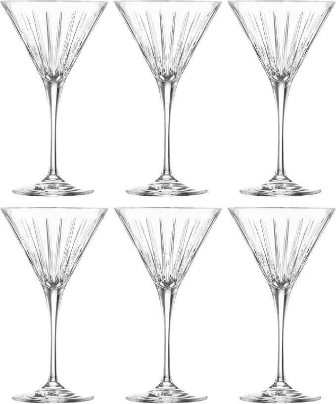 Barski Martini - Cocktail - Glass - Stemmed - Glasses - Set of 6-7 Oz. - Made in Europe | Amazon (US)