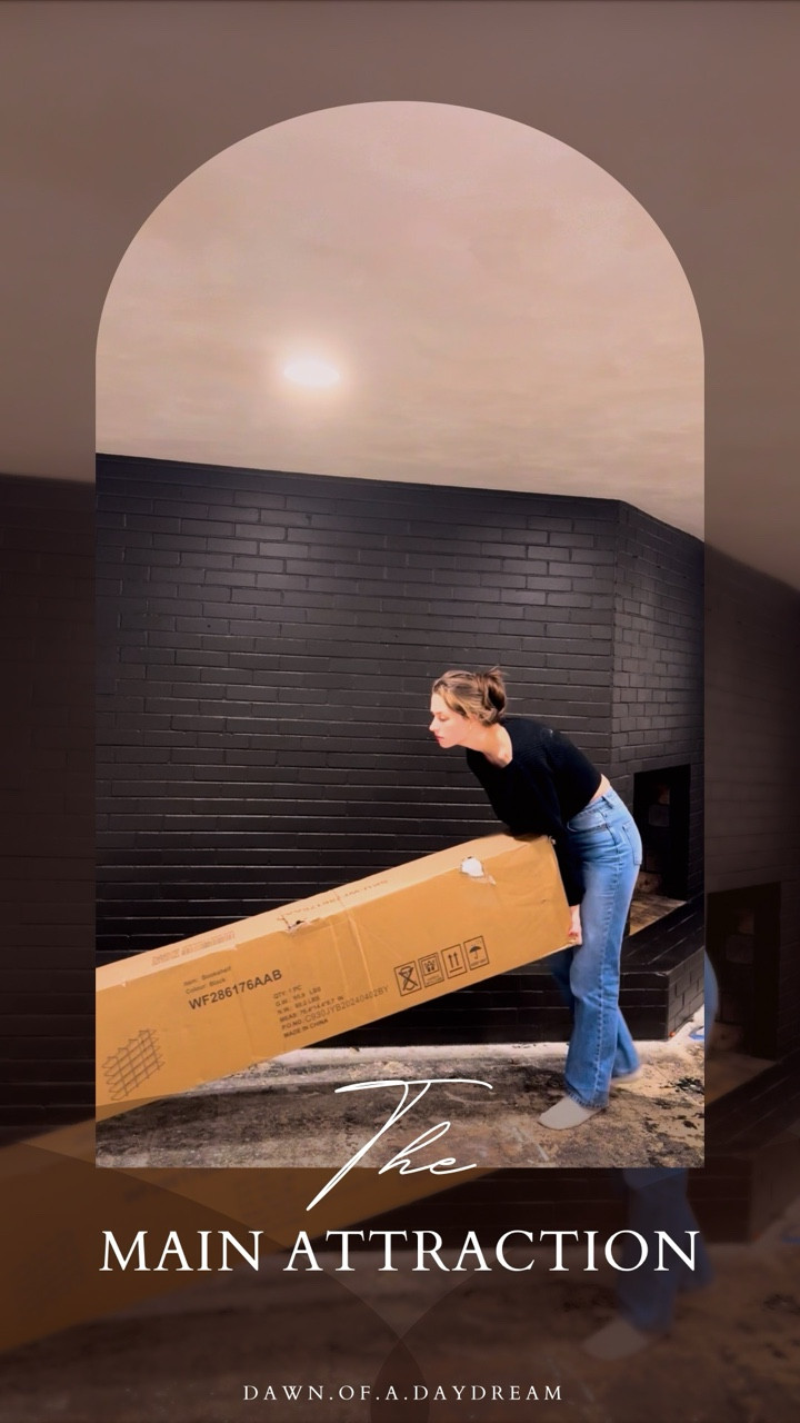 The easiest way to make a feature wall?...Add a giant shelf and fill it with all of your favorite things! 🙌

I love this one from @loweshomeimprovement 
1 because it’s absolutely huge and
2 because it’s minimal style allows your chosen decorations to be the focus.

Click on my profile page to see all the curiosities and collectibles I styled mine with 🍄🌿🫙

🔗 If you want the link to the specific feature shelf type “SHELF” in the comments and I will DM you the link 🫶

#lowespartner #lowesfinds 

............................................................................

👋 Hi! I’m Stacey, a creative soul who is addicted to DIY 🔨💗
You will most often see me renovating my old fixer upper home on a budget, whether I’m transforming entire rooms, creating decor dupes, flipping furniture or learning to use new power tools, I am constantly working on bringing the daydreams in my head to life ⛅
You won’t see perfection here, in fact, you’re more likely to see me mess up and try again, but I am here to prove with a little hard work and creativity you can create magical things ✨

............................................................................

💗 Tap the follow button to join this little group of daydreamers. Let’s transform our homes together 🫶

🔨 Join me in stories for all the real-time fun

🛒 Looking for DIY or decor links? I try to link everything I can in my LTK (Link in Bio)

❔️ Have a question? Your voice is wanted here. Ask away 🫶

@dawn.of.a.daydream

.............................................................................

#easyfeaturewall Fixer upper house | home makeover | diy renovation | beginner DIY | interior design | no demo feature wall | renter friendly DIY ideas | bougie budget home design | DIY interior design for beginners | family room makeover | painted black brick wall | the power of paint | shelf styling| collected home | old and new |mixing modern and vintage | moody cozy room inspo