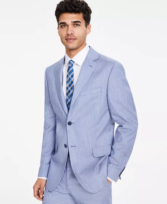 Men's Modern-Fit Light Blue Neat Suit Separate Jacket | Macy's
