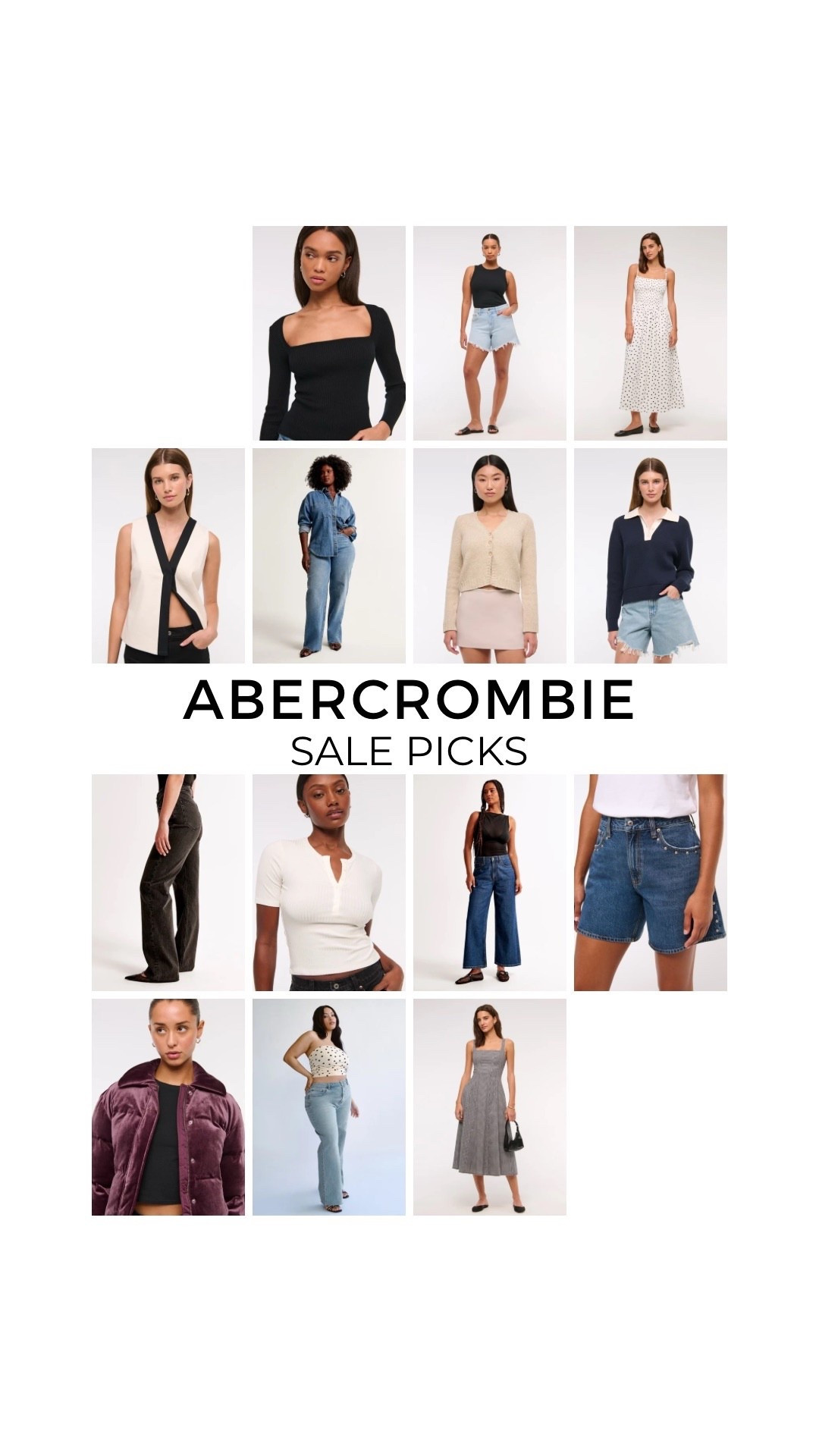 Abercrombie sale picks , A&F 60% off clearance , 
Summer sale , curvy denim , linen , denim shorts , jorts , wide leg jeans , black top , neutral , basics , wardrobe essentials , black jeans , baggy jeans , curve denim , no waist gap jeans , burgundy jacket , puffer jacket , cropped jacket , polo tee , long sleeve top , summer dress , midi dress , gingham , polka dot , classic style , henley tee , henley shirt , summer sweater , cropped cardigan

#LTKFindsUnder100 #LTKSaleAlert #LTKFindsUnder50