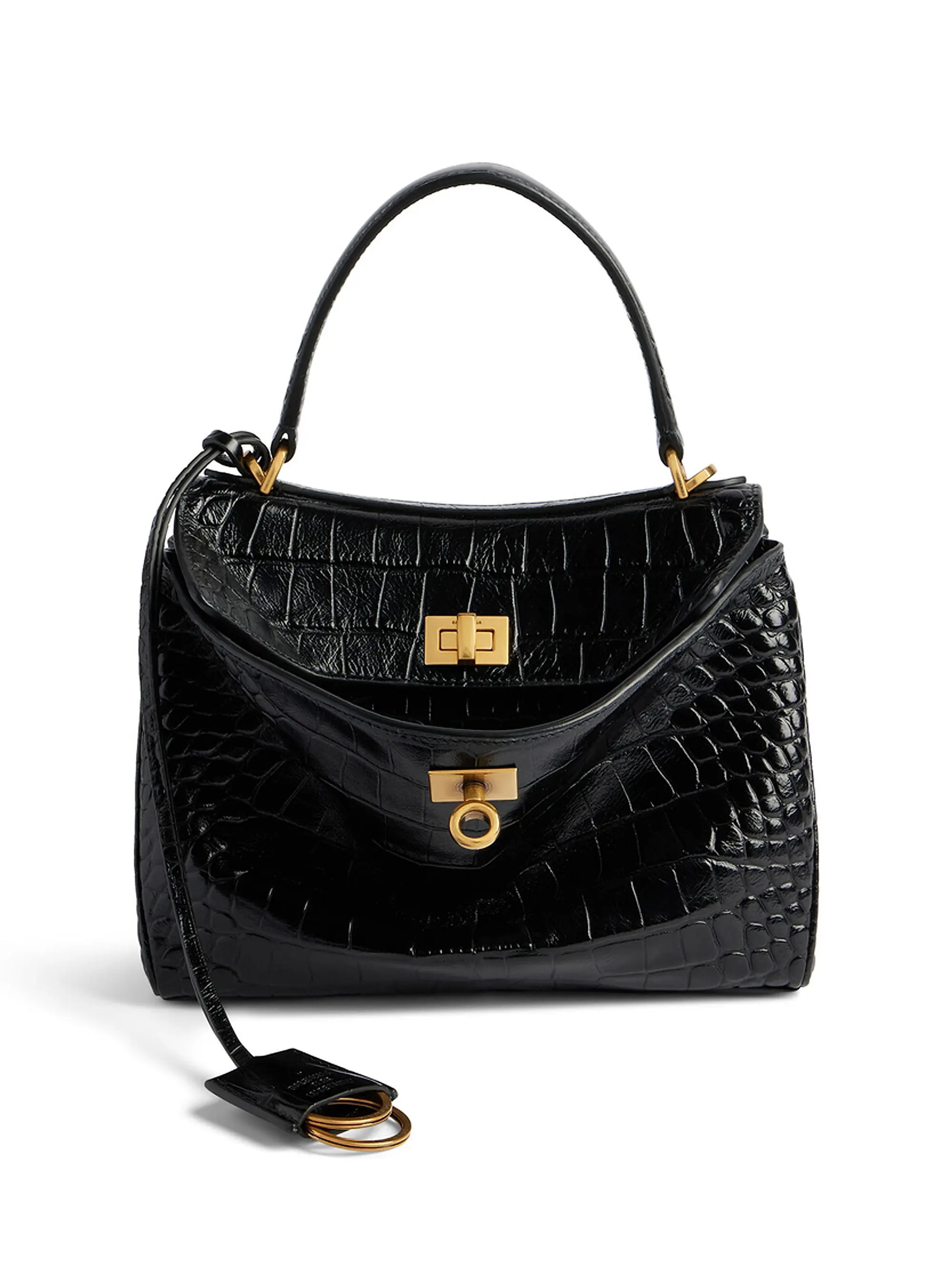 BalenciagaRodeo Mini Handbag Crocodile Embossed | Saks Fifth Avenue