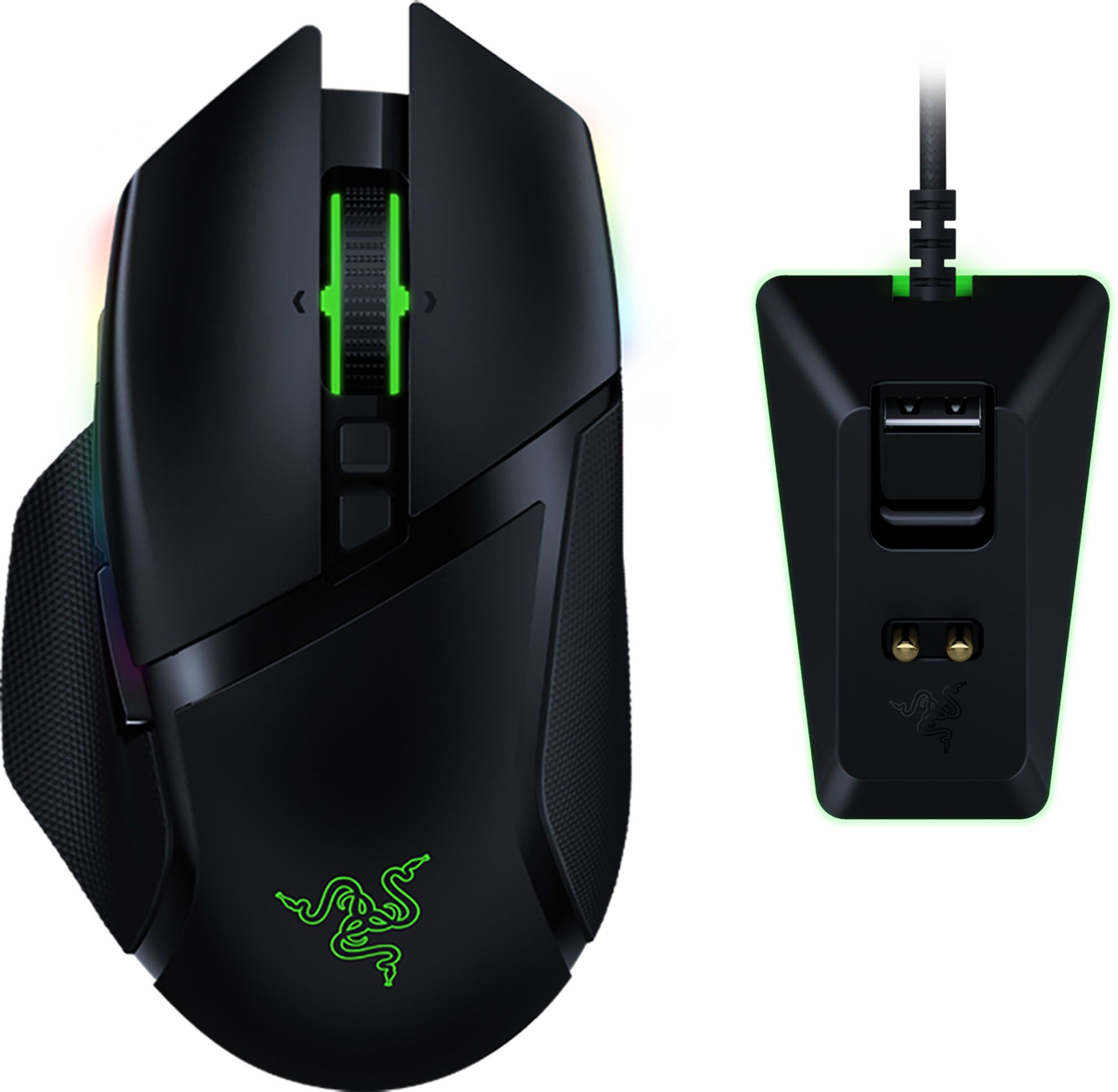 Razer Basilisk Ultimate Wireless Optical Gaming Mouse with HyperSpeed Technology and Charging Doc... | Best Buy U.S.