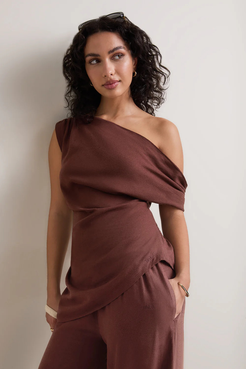 Soft Linen Top - Deep Rust | TALA (UK)