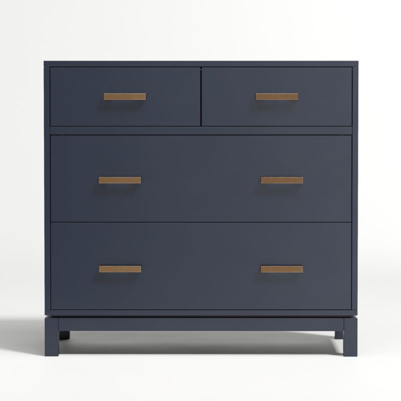 Kids Parke Navy Blue 4-Drawer Chest + Reviews | Crate and Barrel | Crate & Barrel