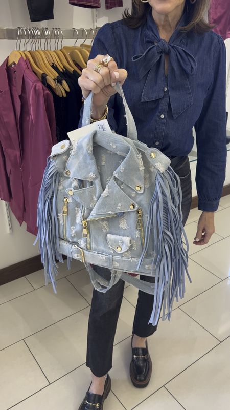 Sharing the cutest statement backpack that looks like a denim fringe backpack. So fun and adorable. 

Versona backpack, denim style backpack, jean jacket backpack, gifts for her 2033

#LTKfindsunder50 #LTKitbag #LTKGiftGuide