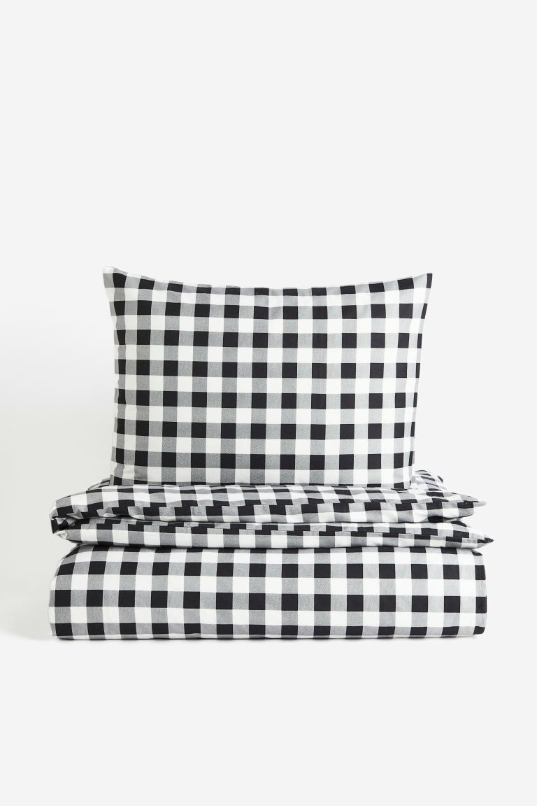 Cotton Flannel Twin Duvet Cover Set | H&M (US + CA)