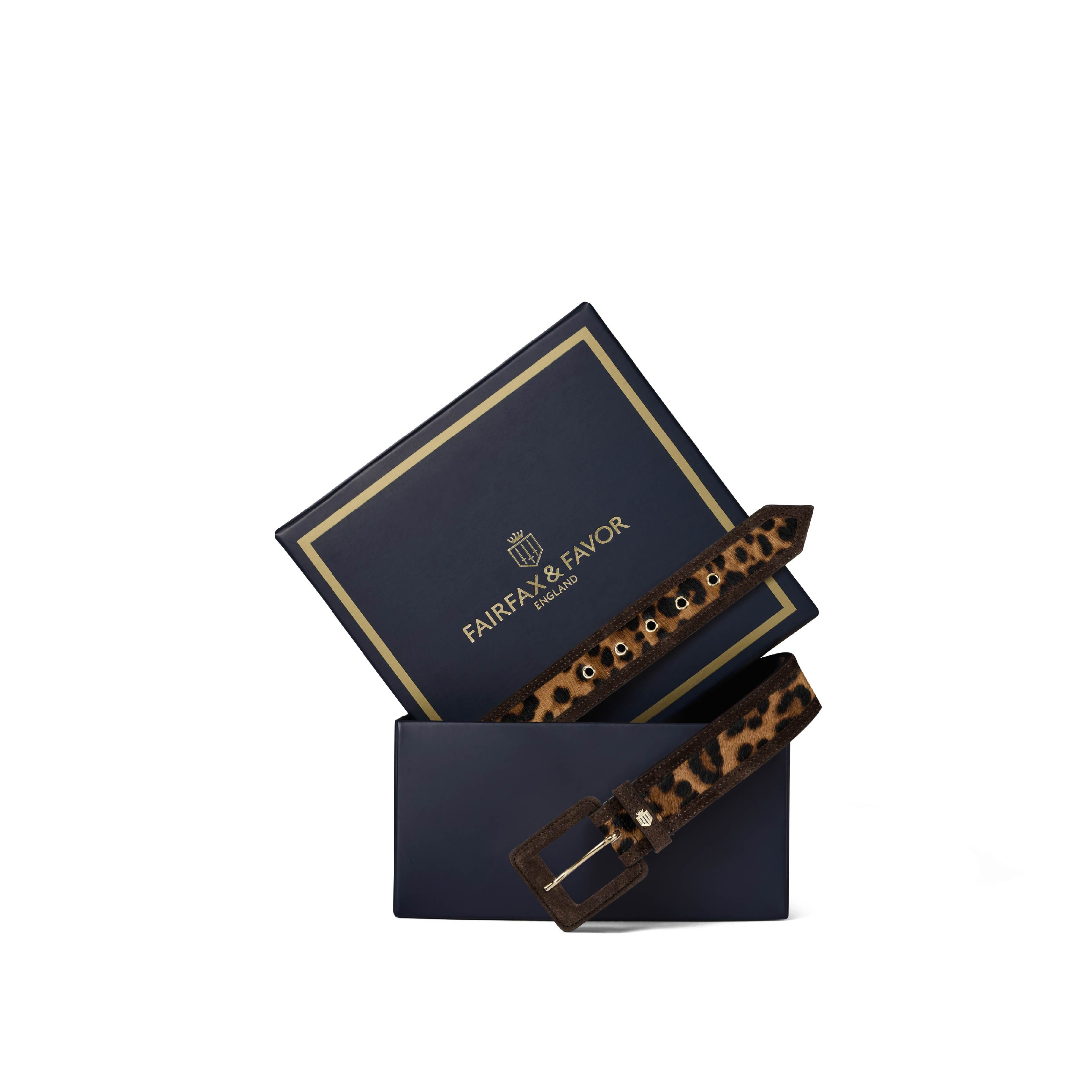Marseille Belt - Leopard Haircalf | Fairfax & Favor (UK)