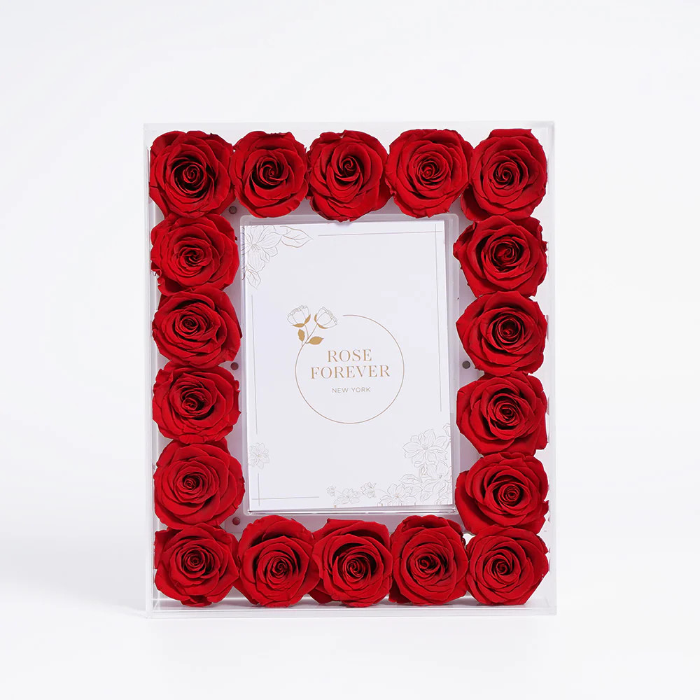 Red Crystal Frame | Rose Forever 