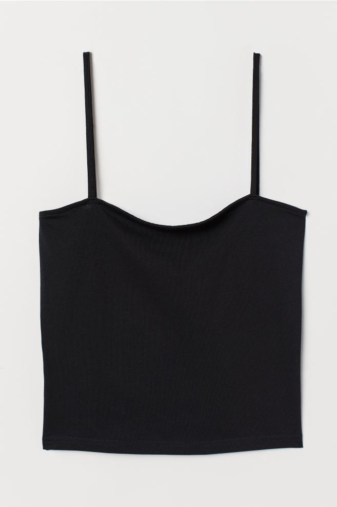 Cropped Jersey Camisole Top | H&M (US)