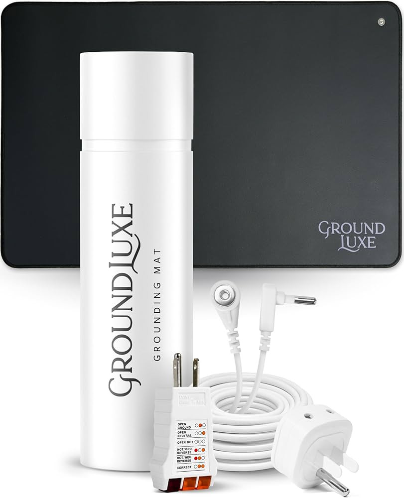 Grounding Mat by GroundLuxe - Universal Grounding Pad w/ 15 Foot grounding Cord - Connect to The ... | Amazon (US)