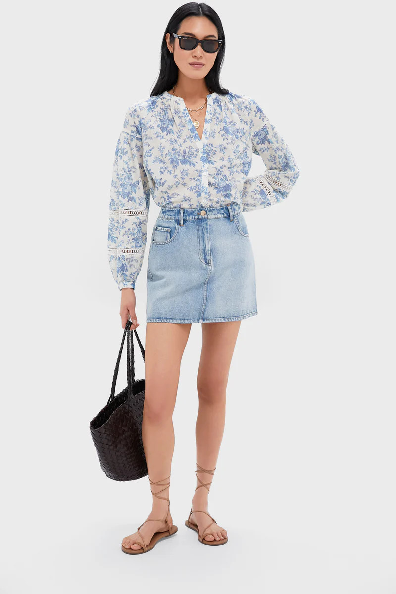 Acid Wash Denim Pippa Mini Skirt | Tuckernuck (US)