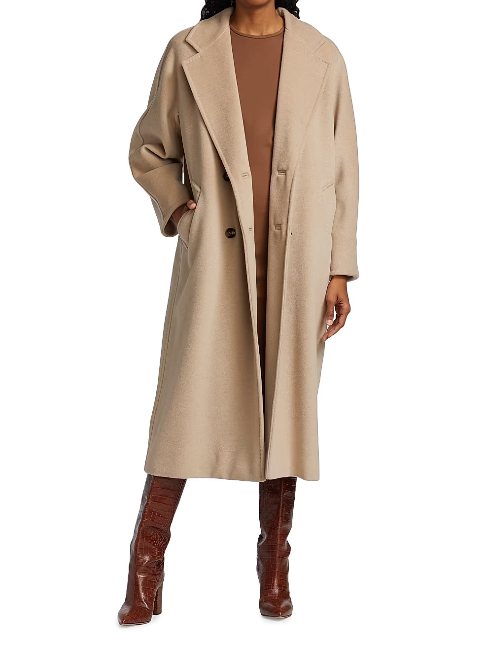 101801 Icon Madame Wool & Cashmere Double-Breasted Coat | Saks Fifth Avenue