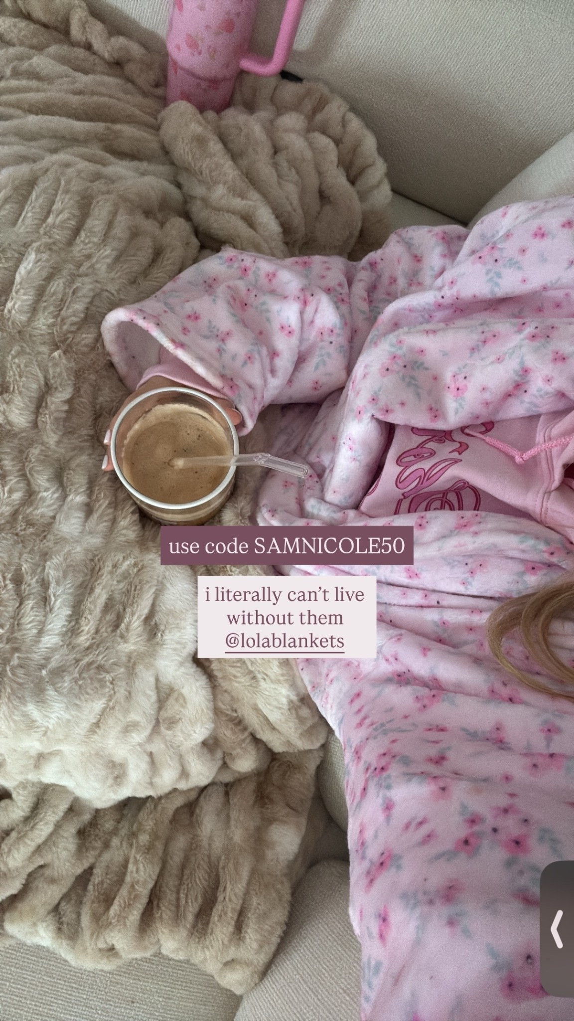 i literally can’t live without them @lolablankets  use code SAMNICOLE50

#LTKSaleAlert #LTKHome #LTKdayinmylife