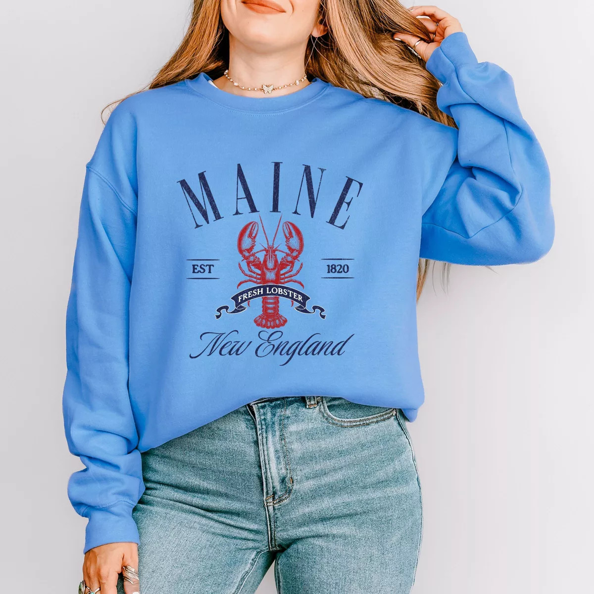 Simply Sage Market Maine New England Sweatshirt - XL - Carolina | Target