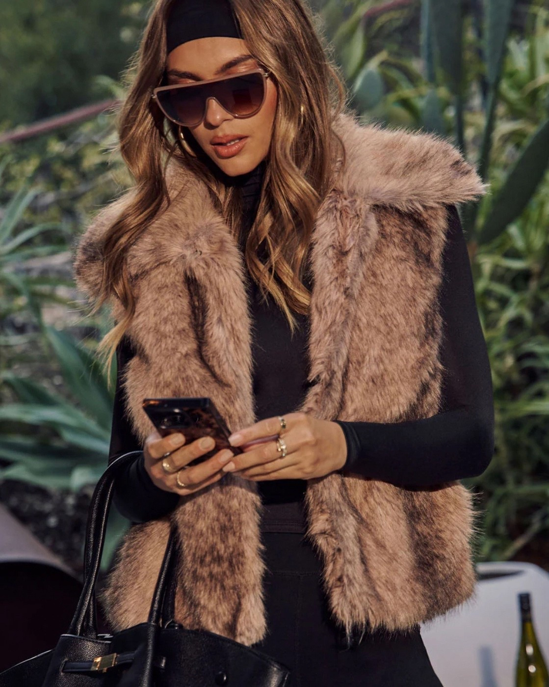 Faux fur vest 

#LTKootd #LTKU #LTKSeasonal