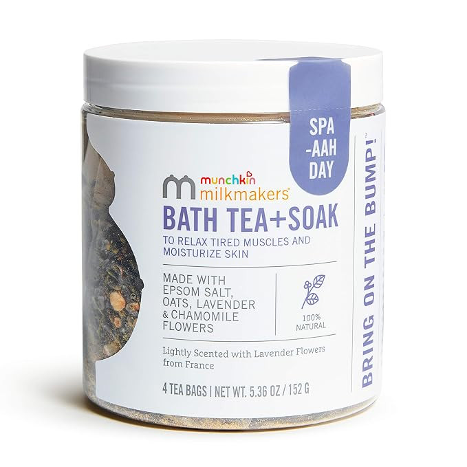 Munchkin Milkmakers Prenatal Bath Tea + Soak To Relax Muscles & Soothe Itchy Skin, Made With Epso... | Amazon (US)