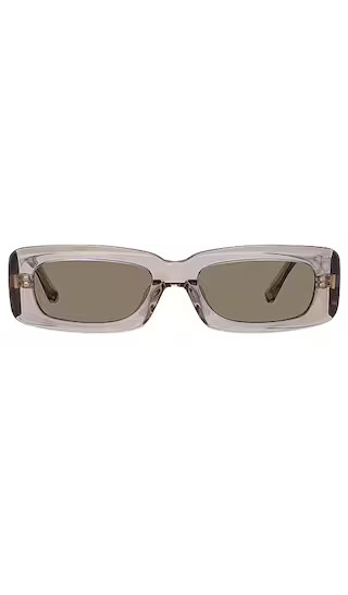 X Linda Farrow Mini Marfa Sunglasses in Smoke, Silver, & Brown | Revolve Clothing (Global)