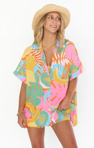 Parker Button Down ~ Tropical Fruit | Show Me Your Mumu