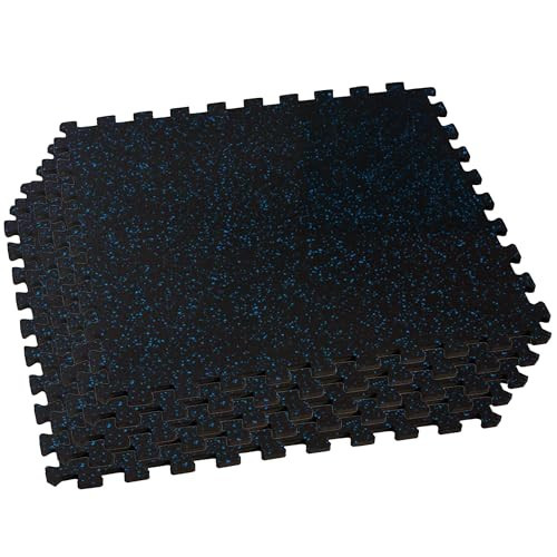 We Sell Mats 3/8-Inch Thick Interlocking Foam Tiles with Rubber Top - Personal Fitness Mat, EVA Foam Puzzle Floor Tiles, For Home Gym Workouts, 24 in x 24 in | Amazon (US)