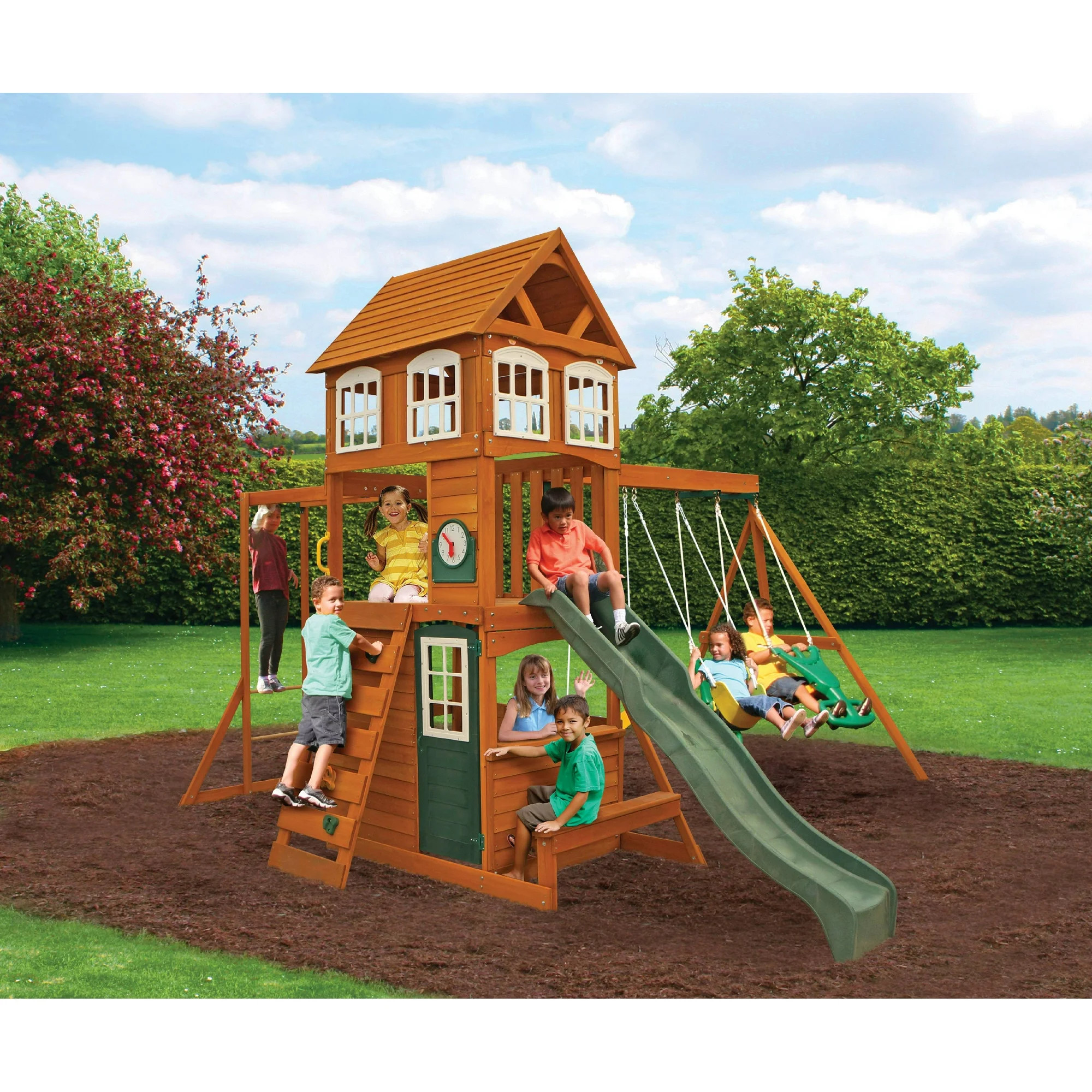 Cranbrook Wooden Swing Set | Walmart (US)