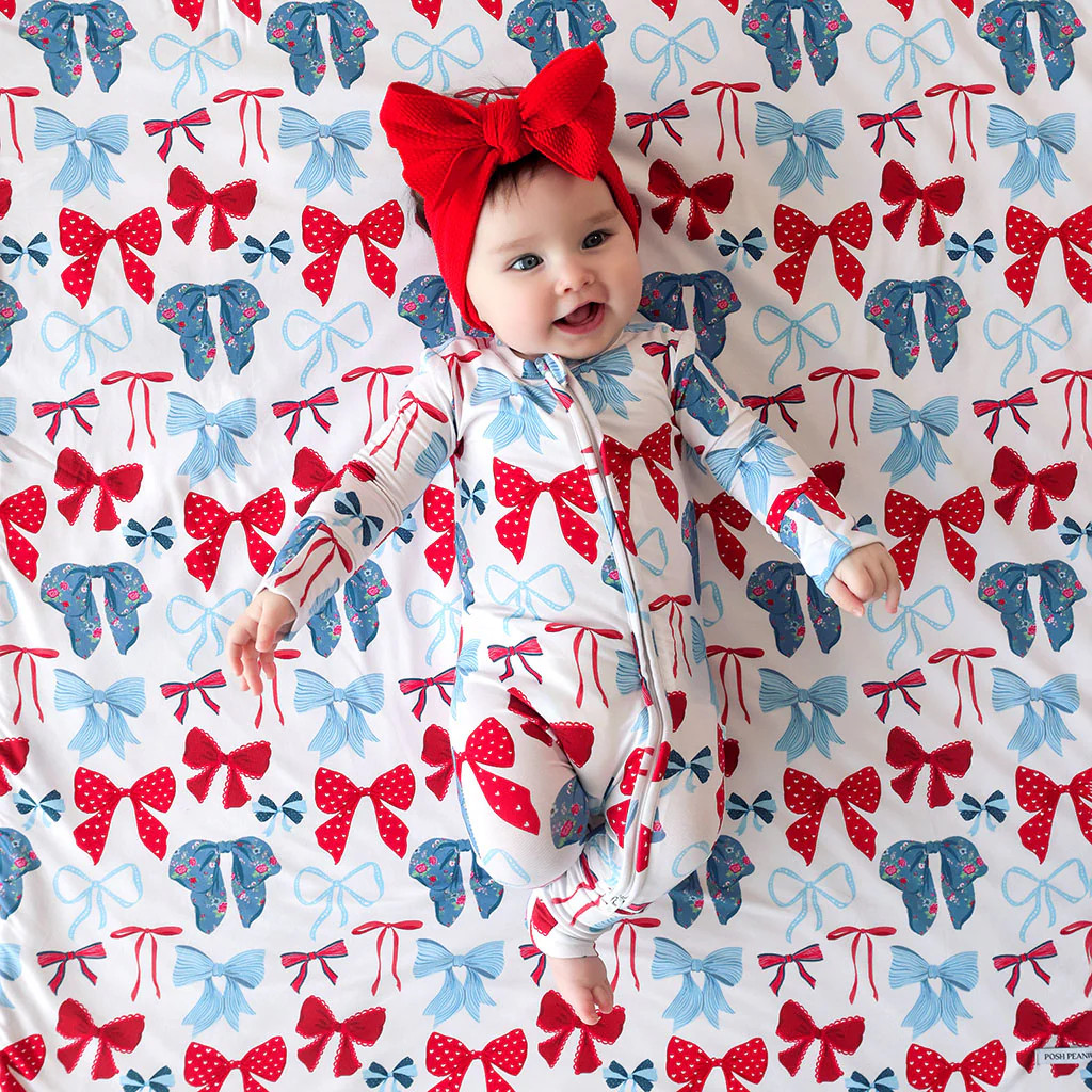 Bows White Long Sleeve Martha Convertible One Piece | Posh Peanut\u00ae | Posh Peanut