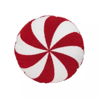 C&F Home Peppermint Shaped Pillow, White | Belk