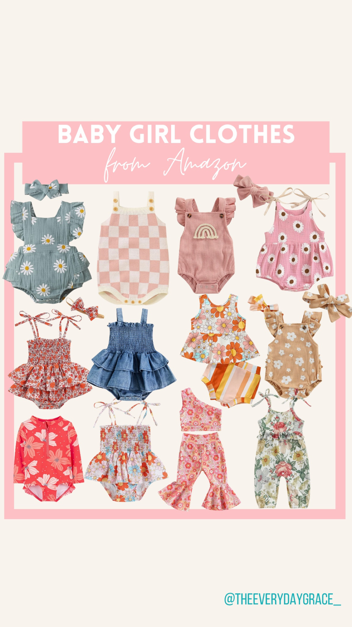 Baby clothes, baby girl clothes, baby stuff, newborn, infant, toddler

#LTKunder50 #LTKSeasonal #LTKbaby