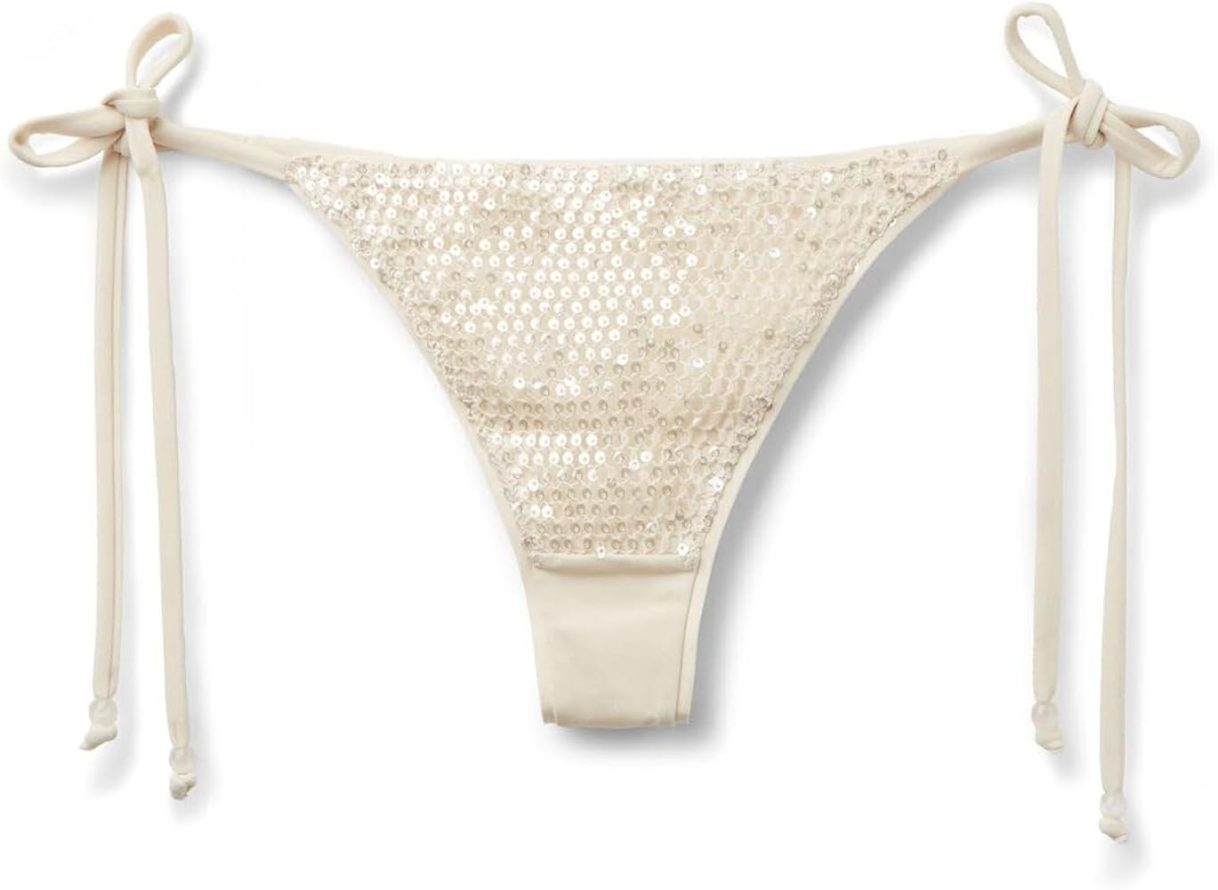 CALZEDONIA Woman's Brazilian String Swimsuit Bottom Sequin Net | Amazon (US)