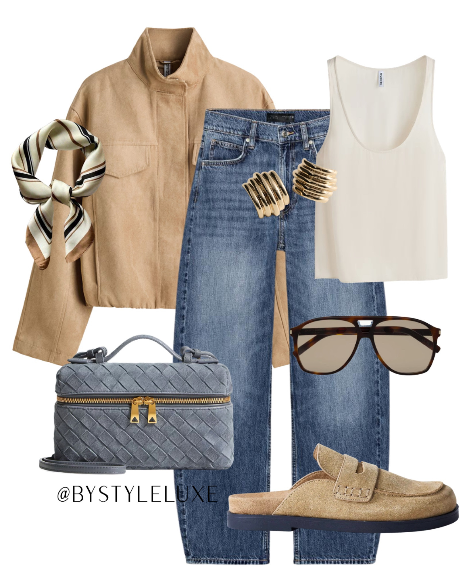 NEW H&M - Gorgeous new spring jacket and this versatile chiffon top styled with jeans and these restocked suede mules 

#jeans #jacket #springoutfit 

#LTKspring #LTKeurope #LTKshoes