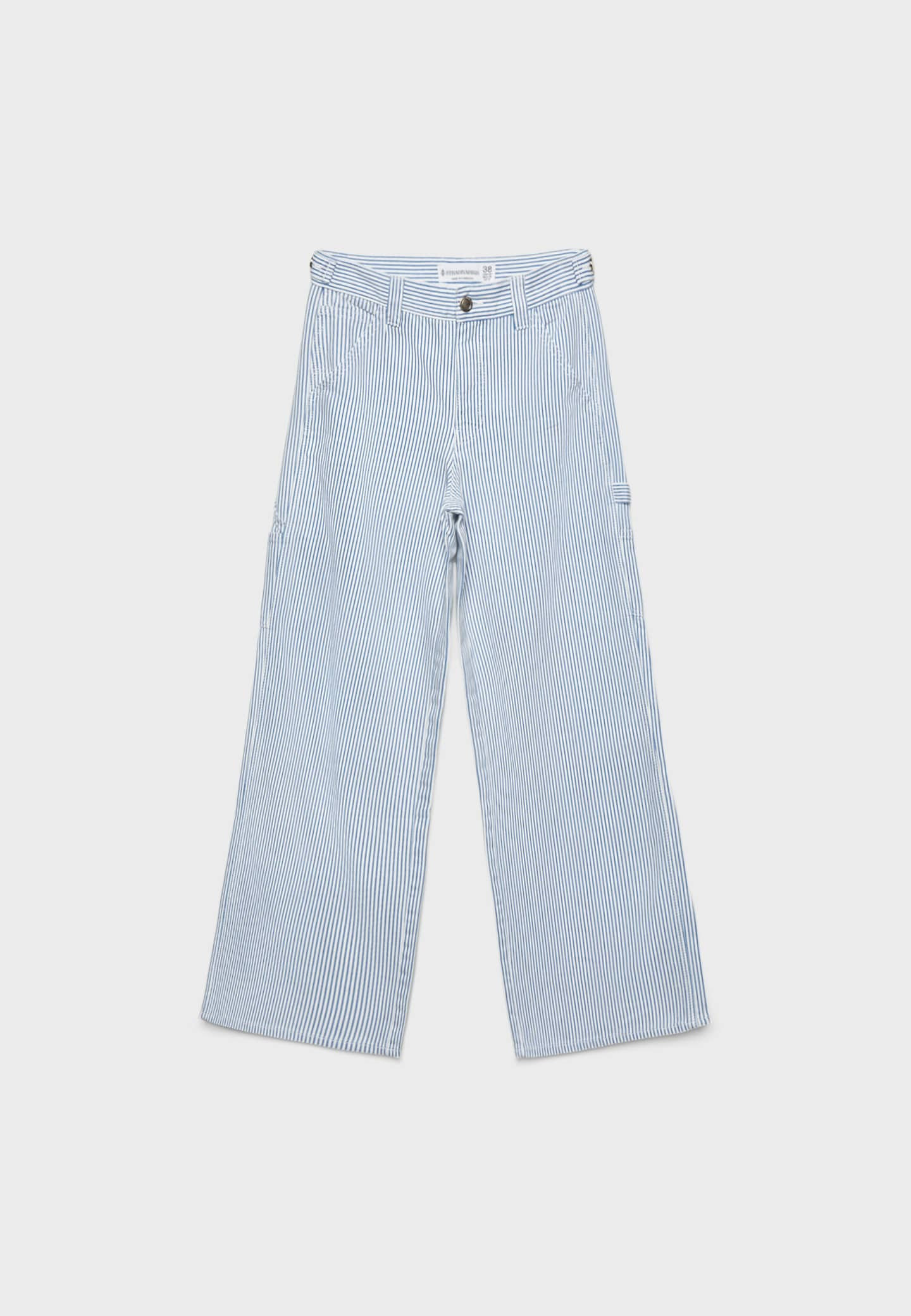 Adjustable straight-fit carpenter jeans | Stradivarius (UK)