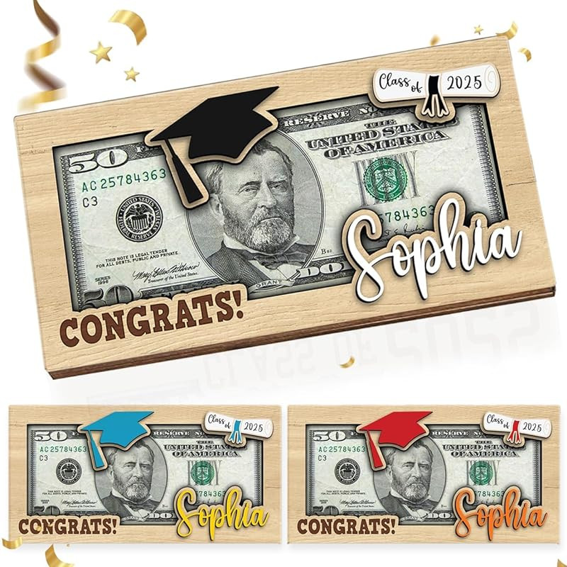 2025 Personalized Graduation Money Holder with Custom Name and Year, Personalized Graduation Gift... | Amazon (US)