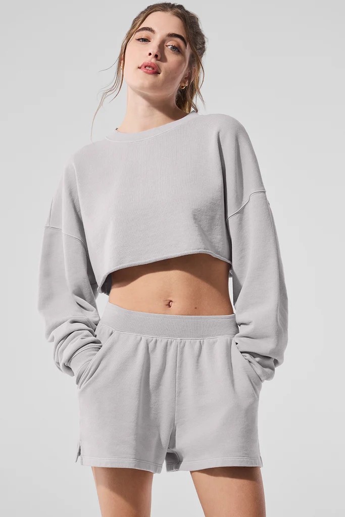 Washed Extreme Cropped Pullover | Alo Yoga (US)