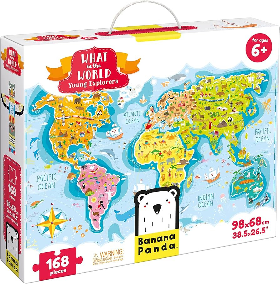 Banana Panda - What in The World Young Explorers - Jigsaw Puzzle and Learning Activity for Kids A... | Amazon (US)