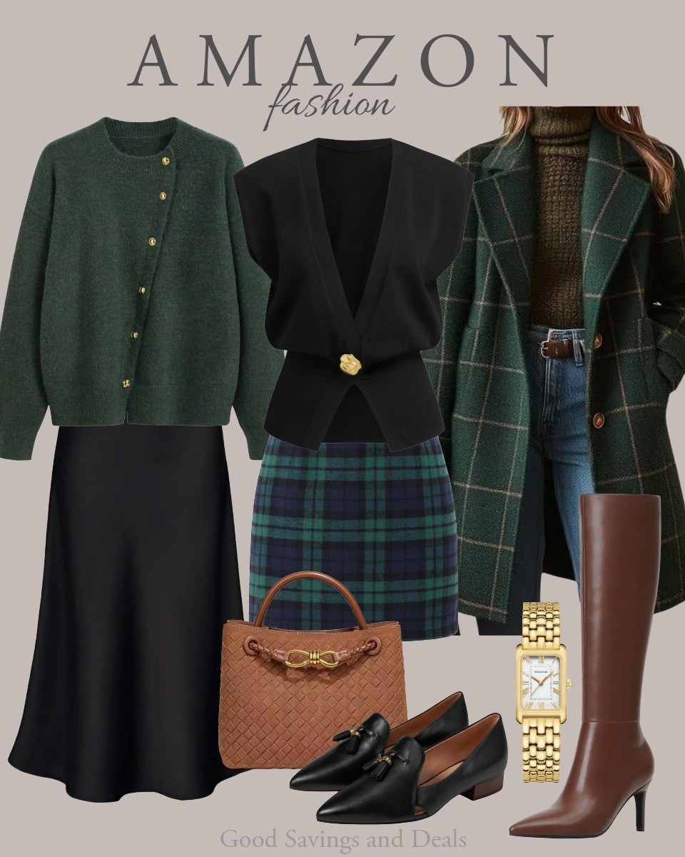 Women’s fashion. Amazon outfit ideas. Ralph Lauren inspired style. Plaid skirt. Cardigan.

#LTKFindsUnder50 #LTKGiftGuide #LTKootd