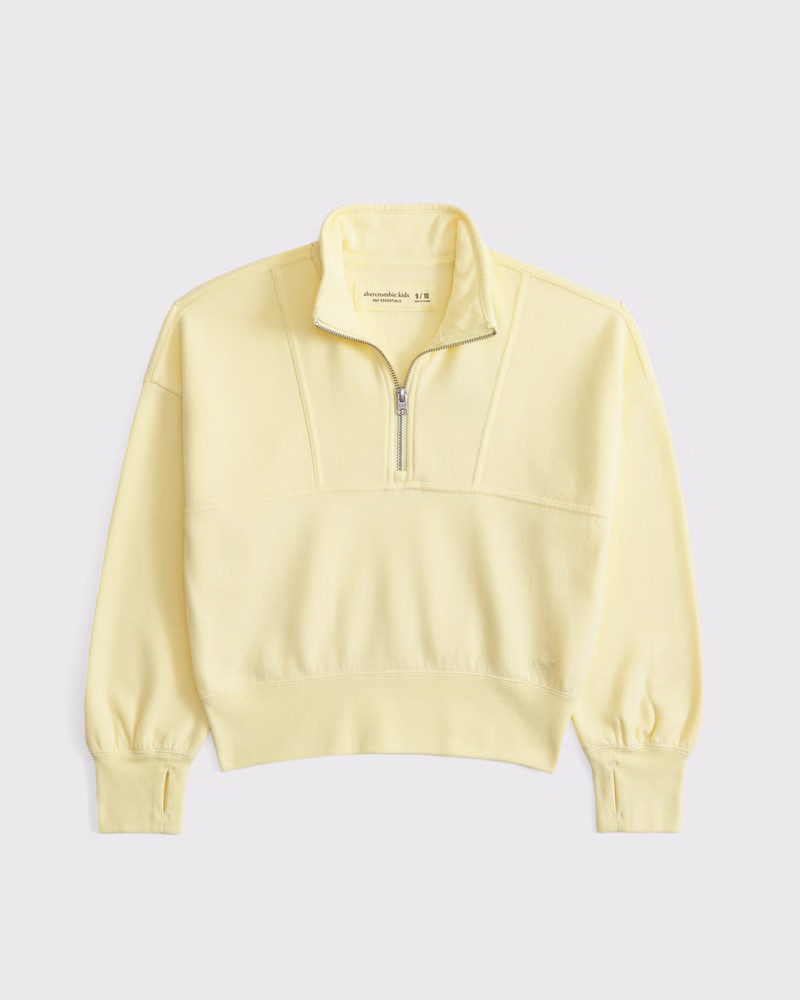 essential sunday half-zip sweatshirt | Abercrombie & Fitch (US)