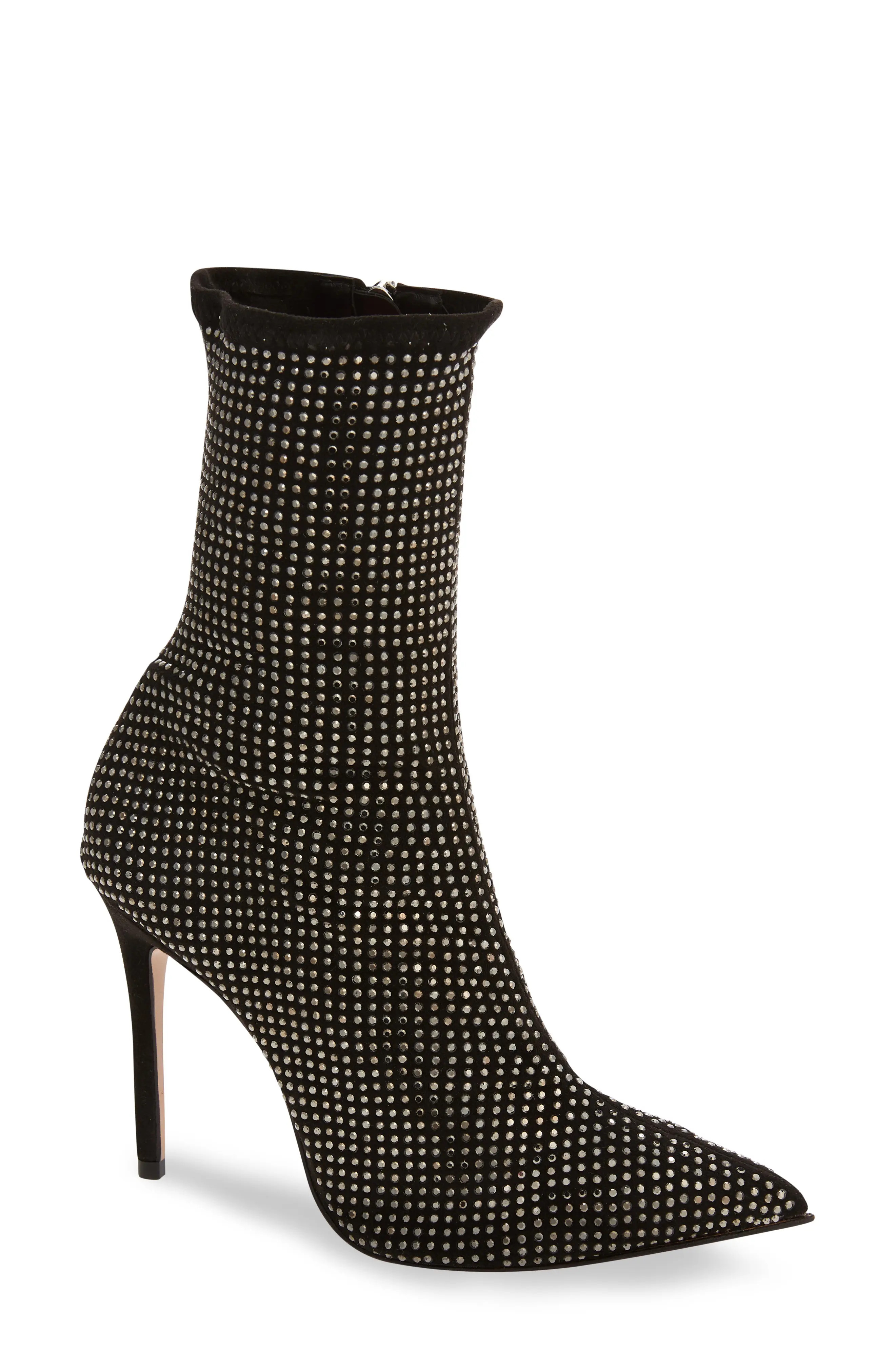 Schutz Sybil Pointed Toe Bootie in Black at Nordstrom, Size 9.5 | Nordstrom