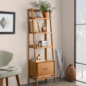 Mid-Century Bookshelf w/ Drawer (22") | West Elm (US)