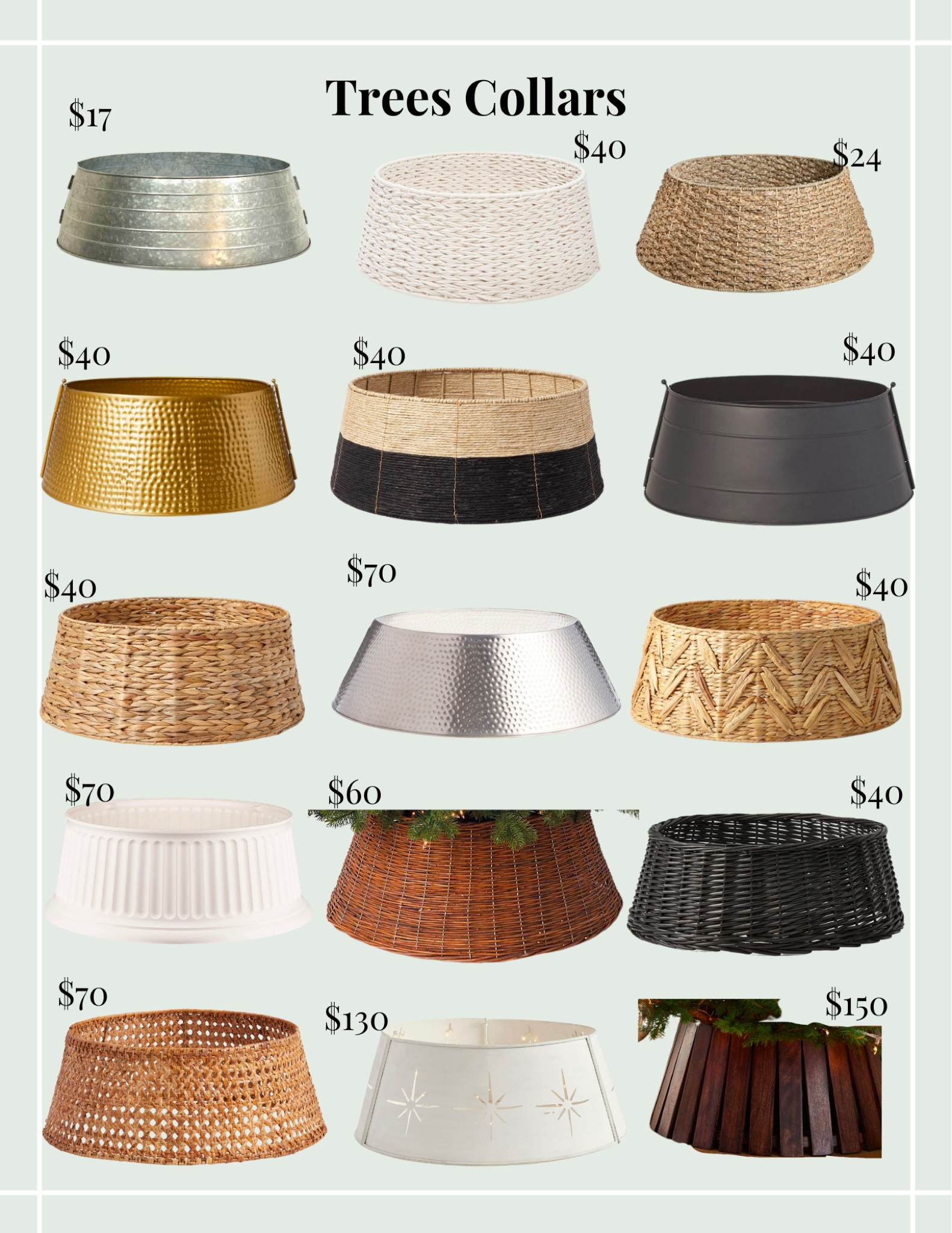 Christmas tree decor, tree collar, coastal decor, coastal Christmas, holiday decor, tree decorations 

#LTKunder100 #LTKSeasonal